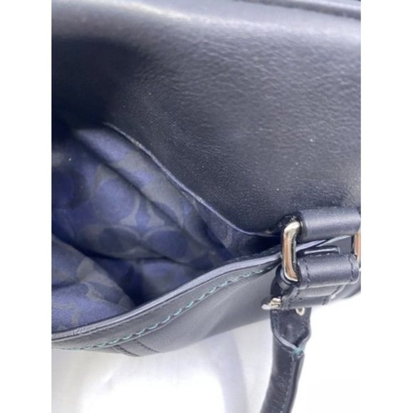 Coach Hampton Doctor Satchel Black Leather Tote - Picture 3 of 11